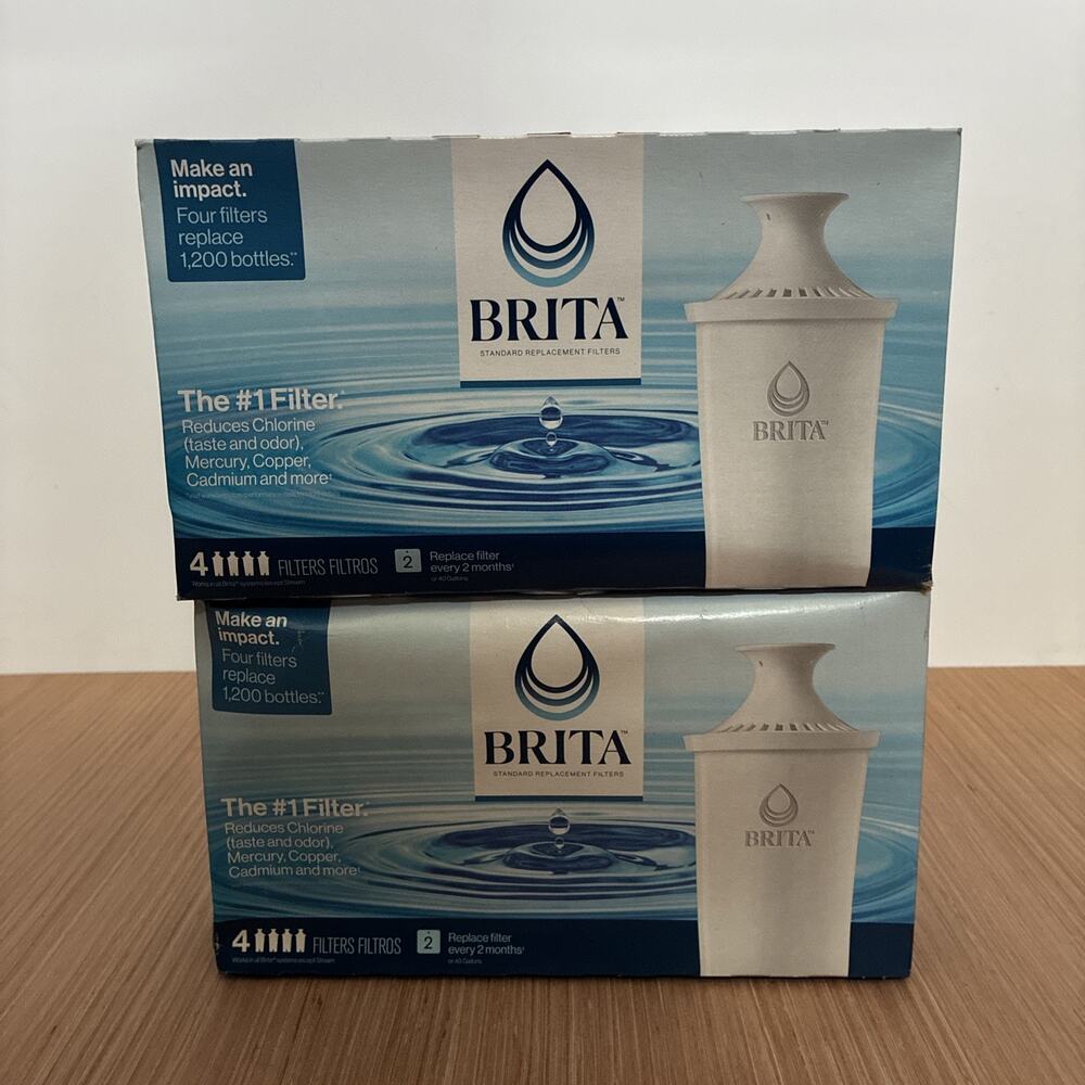 Lot Of 2 BRITA Standard Replacement Water Filter for Pitchers NEW 4 In Box